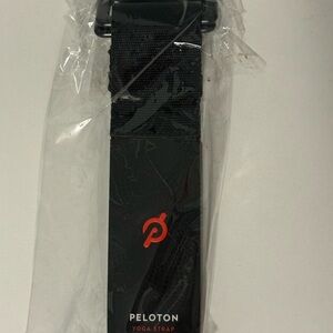 Peloton Black Yoga Strap with Red Logo